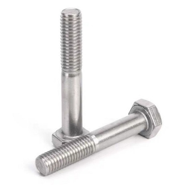 Stainless steel partially threaded bolts